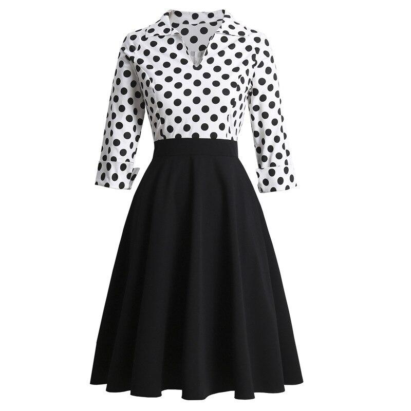 Vestido Vintage Lunares Negro