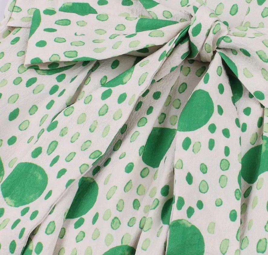 Vestido Vintage A Rayas De Lunares