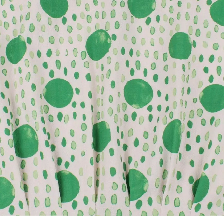 Vestido Vintage A Rayas De Lunares