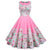 Vestido Vintage Princesa Flores Rosa