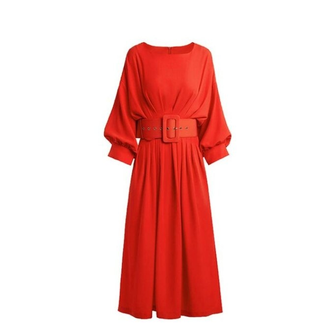 Vestido Vintage Rojo De Calidad