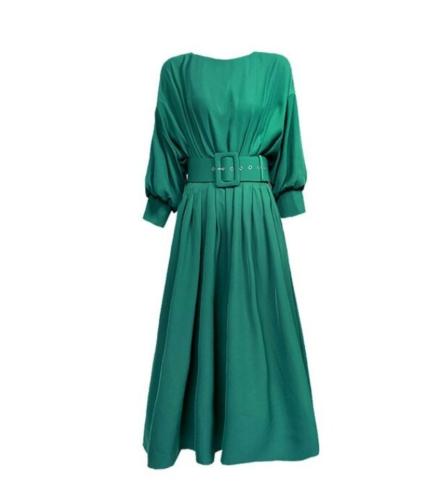 Vestido Vintage Verde Calidad