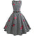 Vestido Vintage De Rayas En Blanco Y Negro