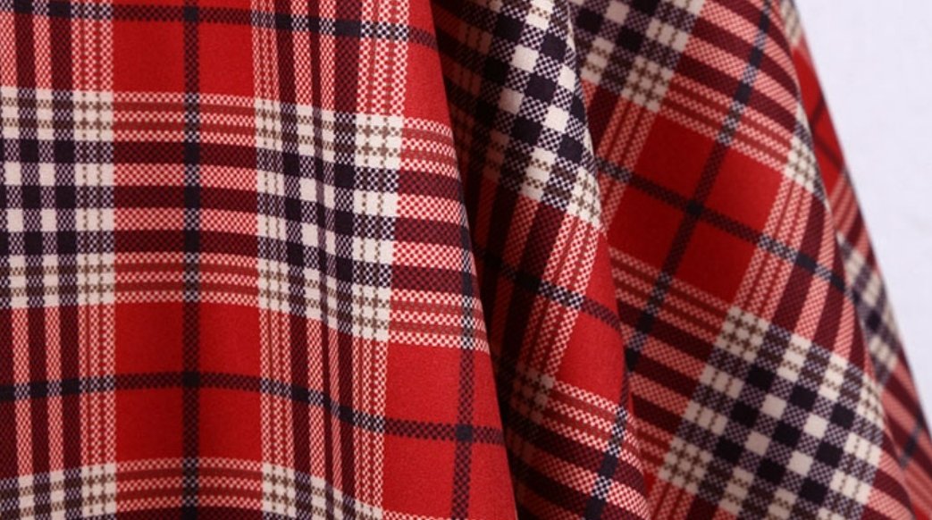 Vestido Vintage Rayas Rojas Y Negras