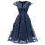 Vestido De Fiesta Vintage Azul Marino