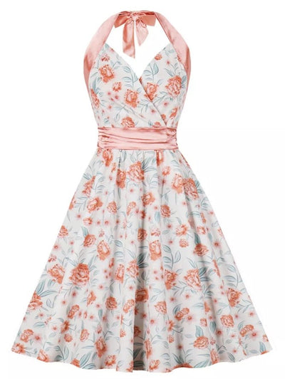 Vestido Rosa De Recepción Vintage