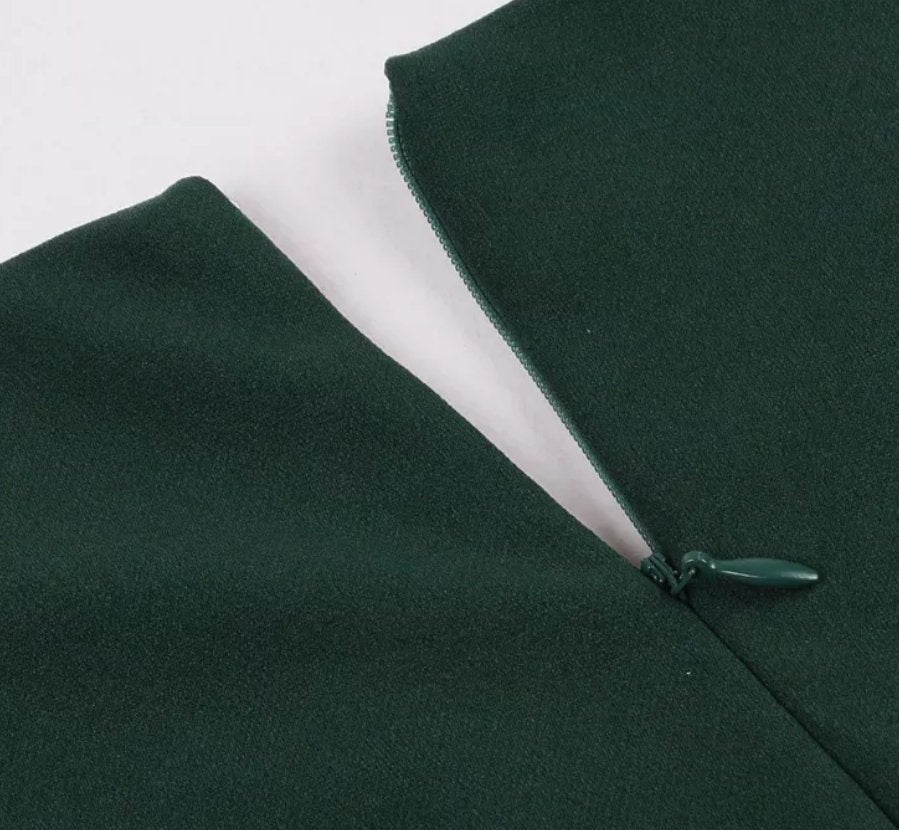 Vestido De Fiesta Verde Vintage