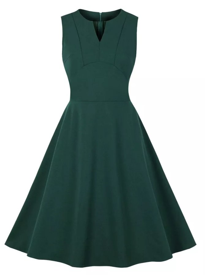Vestido De Fiesta Verde Vintage