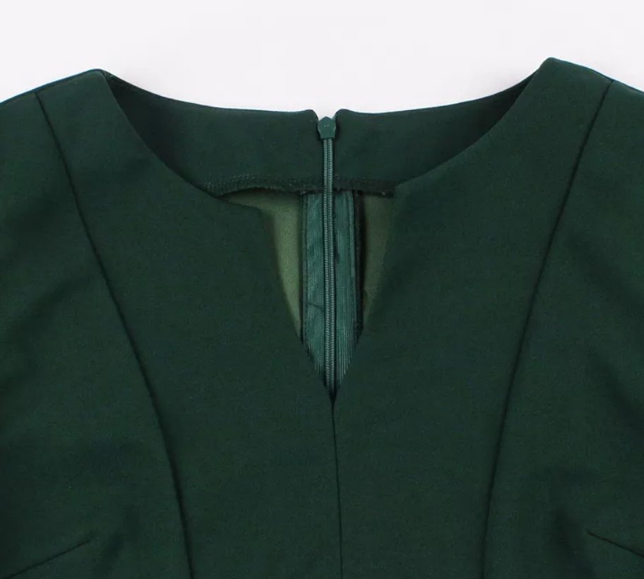 Vestido De Fiesta Verde Vintage