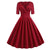 Vestido Vintage 50s Rockabilly Carmín