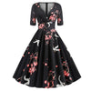 Vestido Rockabilly Vintage 50s Aves