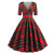 Vestido Vintage Rockabilly 50s Tartán Rojo