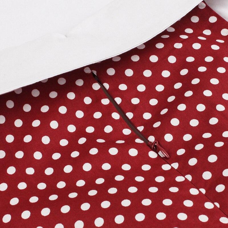 Vestido Rockabilly Vintage Algodón Burdeos