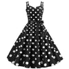 Vestido Rockabilly Vintage Lunares Negro