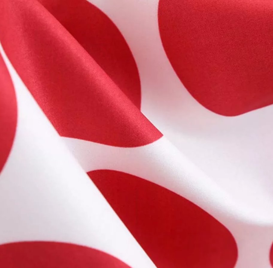 Vestido Rockabilly Vintage Rojo Y Negro