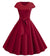 Vestido Vintage Romántico Burdeos