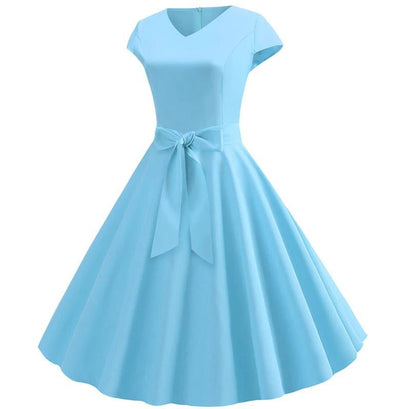 Vestido Vintage Romántico Cielo