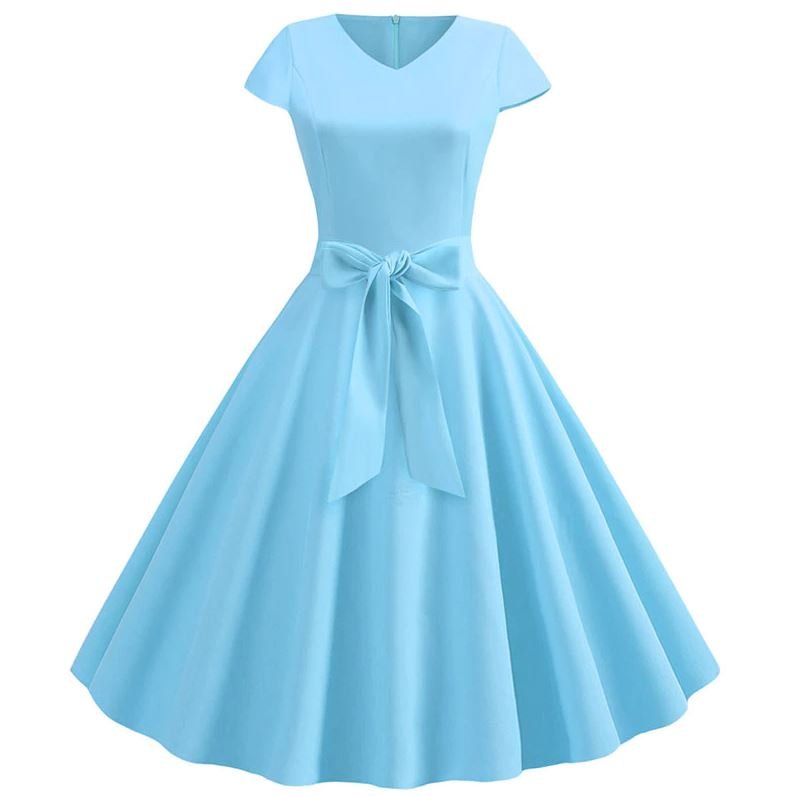 Vestido Vintage Romántico Cielo