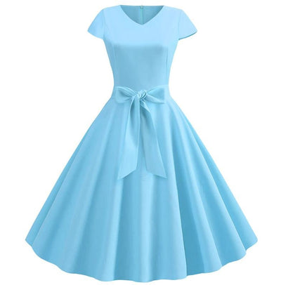 Vestido Vintage Romántico Cielo