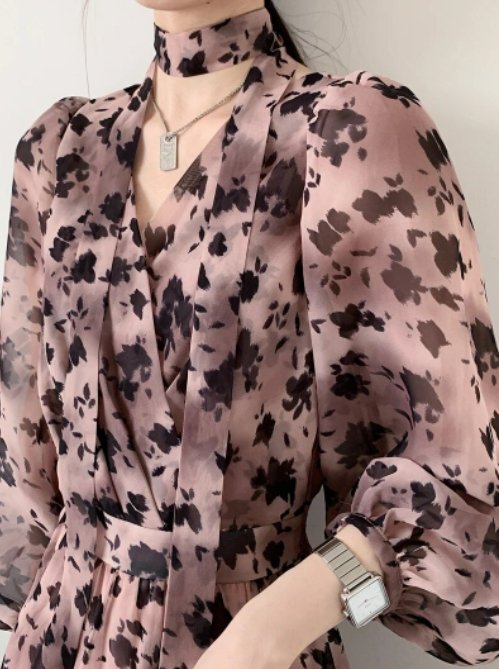 Vestido Rosa De La Década De 1940