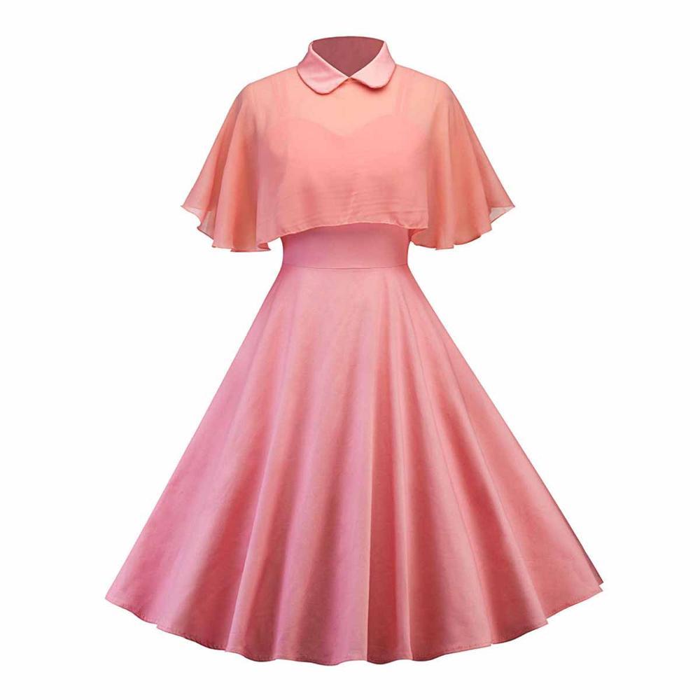 Vestido Vintage Rosa Con Velo
