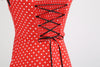 Vestido Rojo De La Vendimia