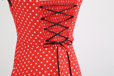 Vestido Rojo De La Vendimia