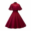 Vestido Vintage Rojo Con Velo