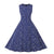 Vestido Vintage Azul Corazones