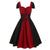 Vestido Vintage De Encaje Rojo Y Negro