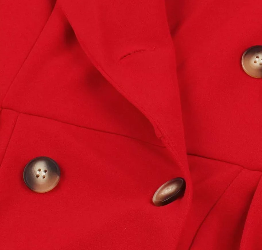 Vestido Liberty Rojo Vintage