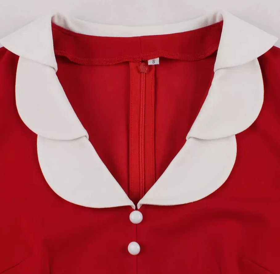 Vestido Vintage Rojo Pasión