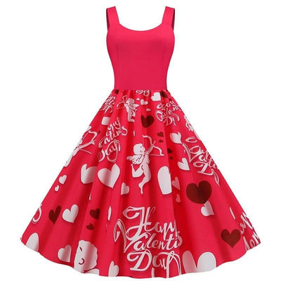 Vestido Vintage Cupido Día De San Valentín