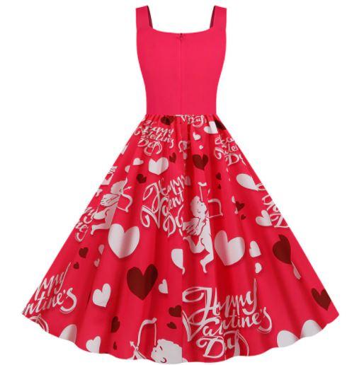 Vestido Vintage Cupido Día De San Valentín