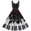 Vestido Vintage De Piano De San Valentín