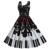 Vestido Vintage De Piano De San Valentín