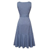 Vestido Vintage Azul Sin Mangas