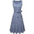Vestido Vintage Azul Sin Mangas