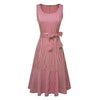 Vestido Vintage Rojo Sin Mangas