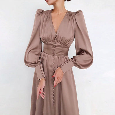 Vestido De Satén De Época