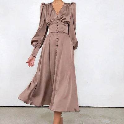 Vestido De Satén De Época