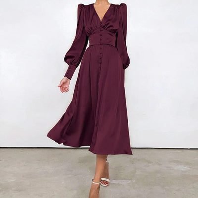 Vestido De Satén De Época