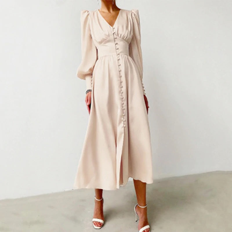 Vestido De Satén De Época