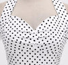 Vestido Vintage Pin Up Sexy Blanco