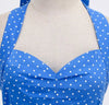 Vestido Pin Up Sexy Vintage Azul