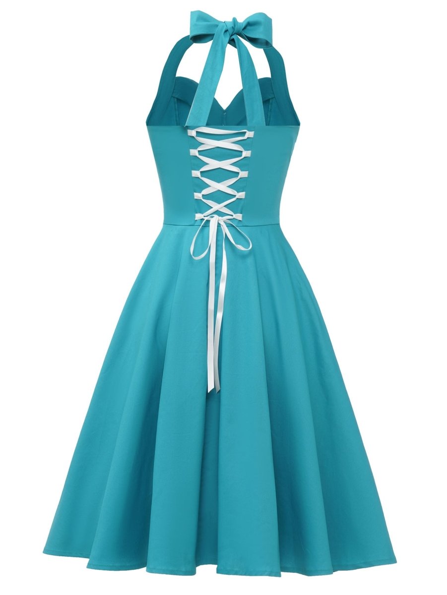 Vestido Vintage Sexy Pin Up Cielo