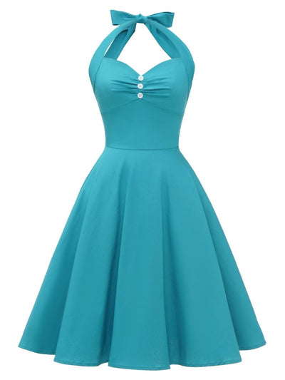 Vestido Vintage Sexy Pin Up Cielo