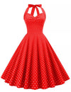 Vestido Rojo Pin Up Sexy Vintage