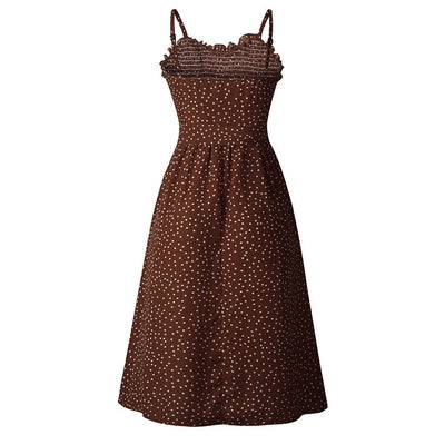 Vestido Vintage Sesenta Marrón