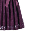 Vestido De Noche De Manga Larga Morado Vintage